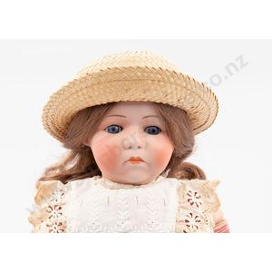 Vintage Bisque Doll Miniature Boy in Top Hat Japan