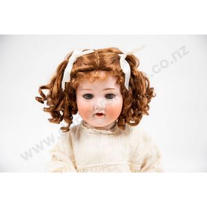 Armand Marseille bisque character toddler doll blue sleeping…