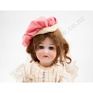 Armand Marseille bisque doll brown sleeping eyes brown hair wig…