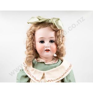 Pozellanfabrik Mengersgereuth bisque doll blue sleeping eyes…