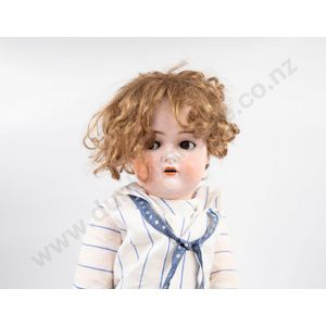 Bruno Schmidt bisque character doll brown sleeping flirty eyes…