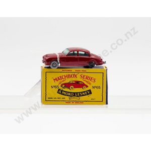 Boxed Matchbox a Moko Lesney No65 3.4 litre Jaguar, slight…