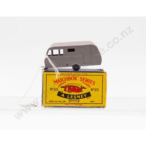 Boxed Matchbox a Lesney No23 caravan, box flaps missing at one…