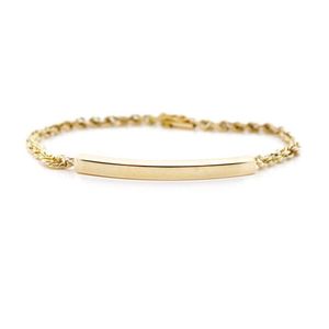 Special 18k gold filled round garent stylish woman chain bracelet 7.9" 15.4g 
