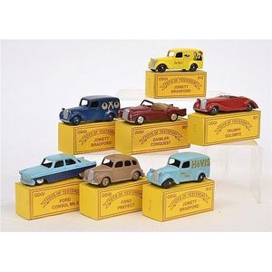 Seven Odgi (England) Toys of Yesterday, including 3 x 812…