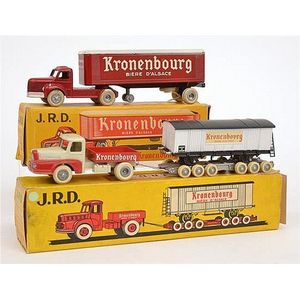 Two JRD models, including ref 120 Berliet articulated truck and…