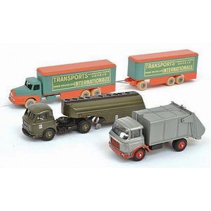 Three unboxed models, including JRD 127 Unic Lautaret…