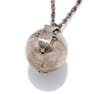 Six-compartment silver ball locket pendant necklace - Pendants/Lockets ...