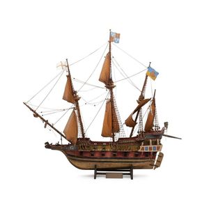 Revenge scratch built model galleon with title plaque 'Revenge,…