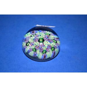 A small millefiori paperweight from Murano with acid mark to…