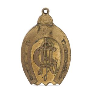 Australian Jockey Club 1888 Membership fob in gilt bronze. The…