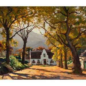 Maurice Menardeau (France, 1897-1977), chateau in landscape,&hellip;