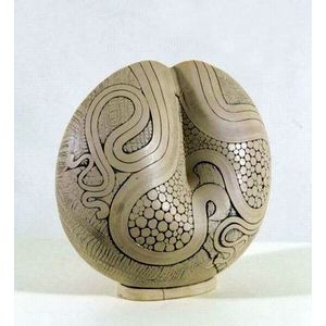 Penny Smith (b. 1947), carved sculpture c.1980, carved and…