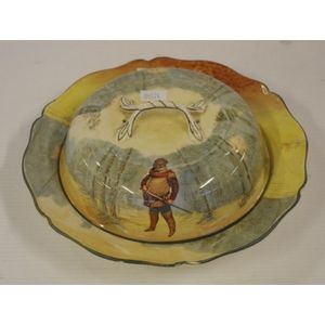 Royal Doulton Shakespeare series cheese dish, lidded, series…