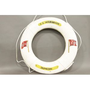 A large vintage ship's life preserver for Union Steam Ship SS…