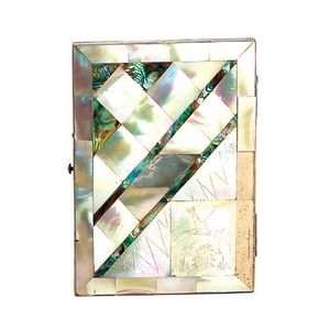 An Edwardian mother-of-pearl and abalone card case, the lid…