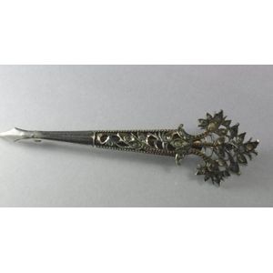 19th Century Sword Kilt Pin ~ Scabbard Sterling Silver - Ruby Lane