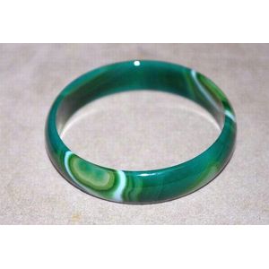 Green agate bangle - Bracelets/Bangles - Jewellery