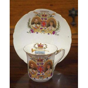 Wileman & Co commemorative cup & saucer (pre Shelley), 1911…