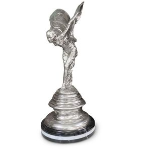 Handsome Spirit of Ecstasy car mascot, of grand proportions,…