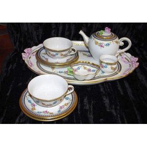 Herend Porcelain Tea Set for Two - Zother - 20th Century European ...