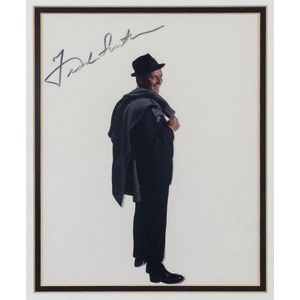 Frank Sinatra signature on colour photograph, Coa included,…