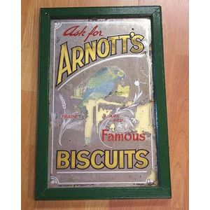 Vintage Arnott's Biscuits advertising mirror 56 cm x 36 cm…