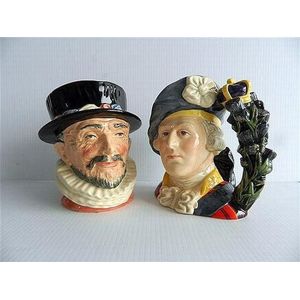 Two Royal Doulton character jugs, 'Beefeater' D6206 & 'Bonnie…