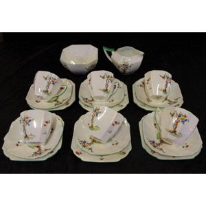 Shelley Queen Anne Tea Set in Crabtree Pattern (8 words) - Shelley ...