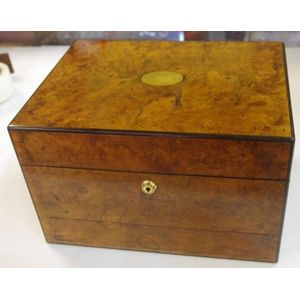 Victorian walnut dressing / jewel box, by G Betjemann & Sons,…