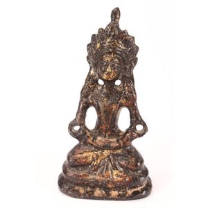 Sino-Tibetan gilt bronze Tara, depicted seated with legs&hellip;