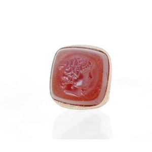 19th century. Medusa glass intaglio fob seal unmarked, size 12&hellip;