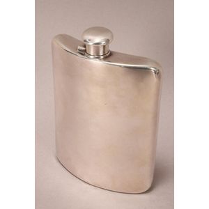 Tiffany & Co. Sterling silver flask, marked, of curved… - Zother - Silver