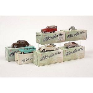 Collection of Rob Eddie models, including Volvo P1900 sports;…