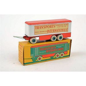 J.R.D. (France) Ref.129 Remorque - trailer 'Fruehauf', orange…