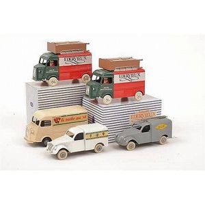 Collection of miniature J.R.D, including 2 x Citroen 2CV van,…