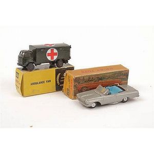 Two Nicky toys models, including 626 Ambulance van; and 137…