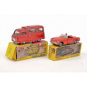 Two Nicky toys models, including 113 M.G.'B' sports; and 295…