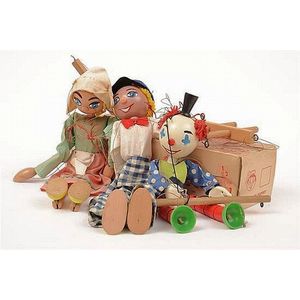 Three Lamont puppets (Melbourne, Australia), including boxed…