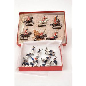 Rare Cgb Mignot (France) boxed lead soldiers, including Ref.73A;…