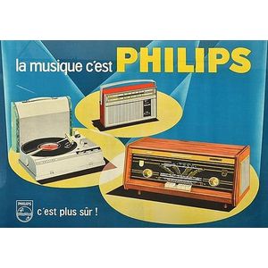 Philips advertising poster by Eric, French, circa 1962,…