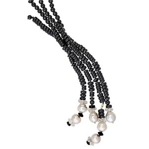 Onyx, South Sea and Keshi pearl longchain, Paspaley designed as…