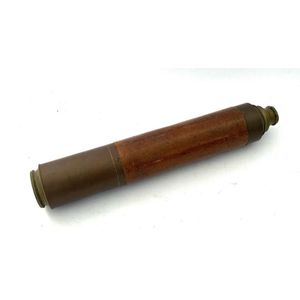 A Dolland, London maritime brass and leather telescope, c.1920,…