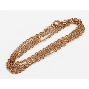 A vintage 14ct gold necklace, stamped 