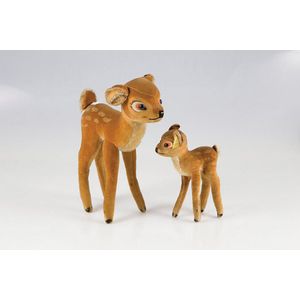 Two Steiff animals, Bambi, approx 14 cm height and Bambi,…
