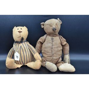 Steiff bear c.1910 a/f with black metal button ear and one…