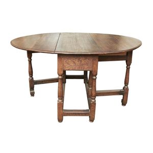 Georgian oak gate-leg table late 19th century the oval top…