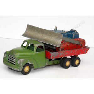 Fun Ho Toys - Bedford Tip Truck, original green and red in nice…