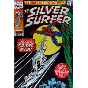Comics, The Silver Surfer #14. Marvel. 1970 Spider-Man…