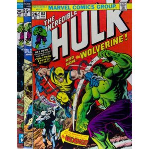 Comics, The Incredible Hulk #180, 181, 182. Marvel. 1974…